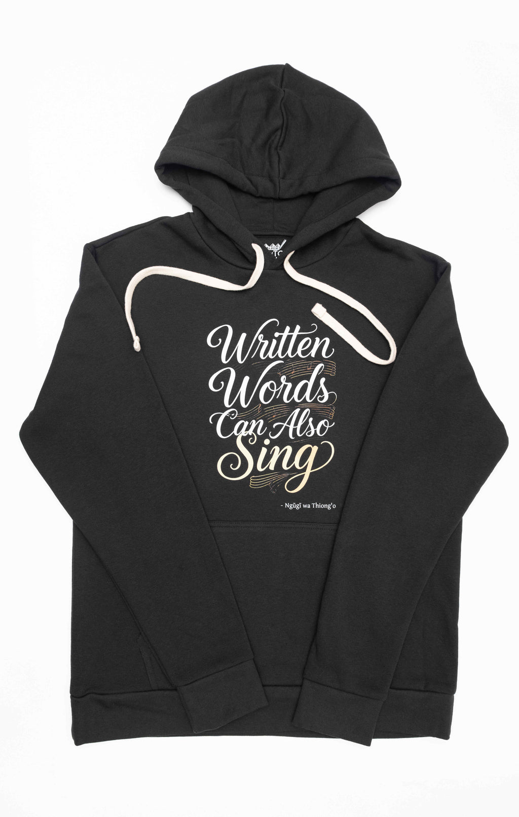 Hoodie Sweatshirt -- white drawstrings